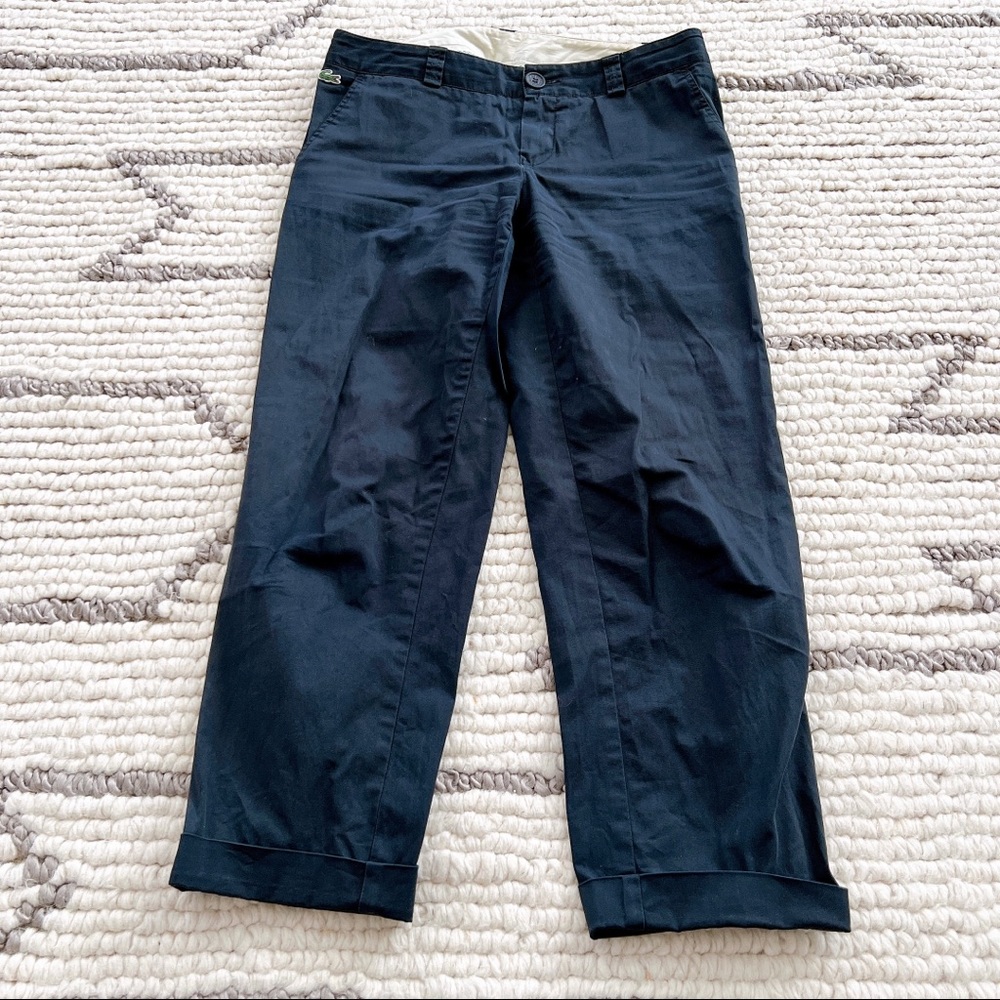 Black cropped Lacoste pants SZ 36
